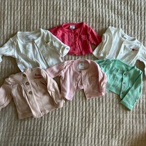Set of Baby Cardigans in Various Colors